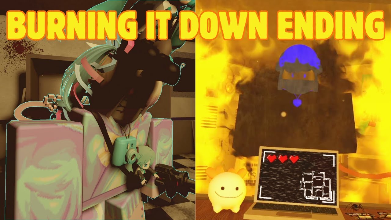 Roblox One More Night - Full Burning It Down Solo Gameplay (Setup + Ending)