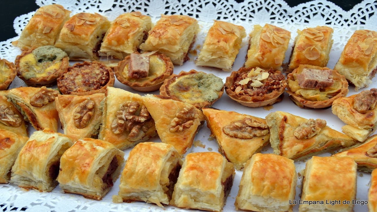 Hojaldres Salados Rellenos  Tres rellenos fáciles y originales  y Tartaletas