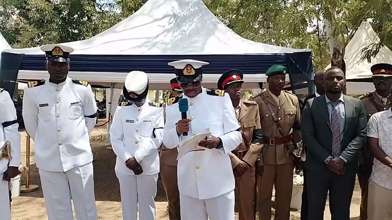 The officers from Kenya navy tribute to there friend and brother who served in the military 14 years