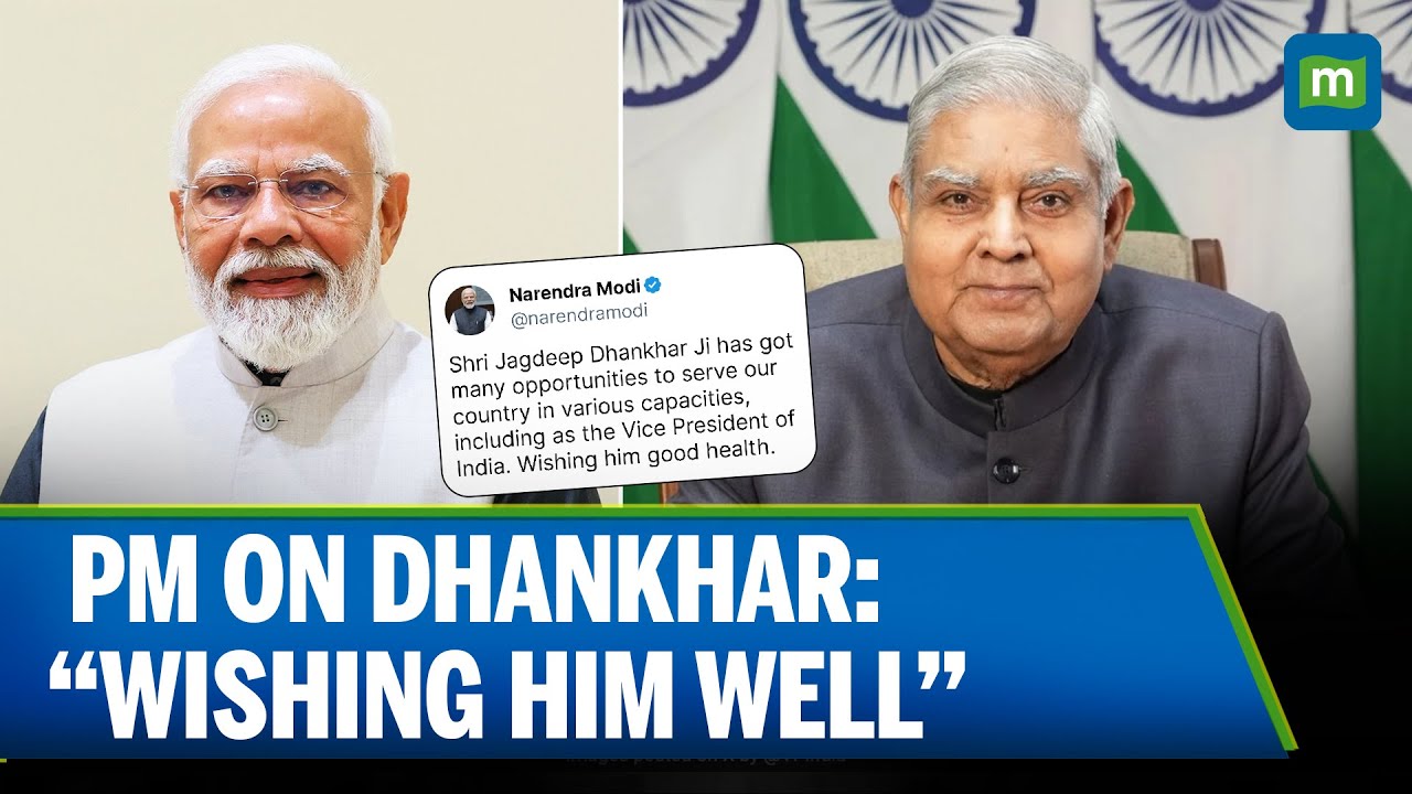 PM Modi Reacts to VP Dhankhar’s Resignation | Wishes Him Good Health & Future Success