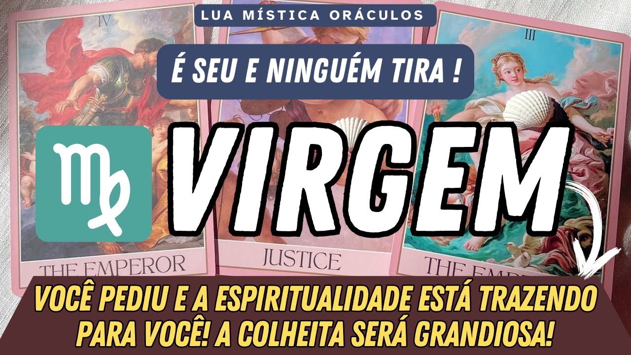 VIRGEM ♍️ INTERVENÇÃO DIVINA! VOCÊ PEDIU E VAI RECEBER! A COLHEITA SERÁ GRANDIOSA!