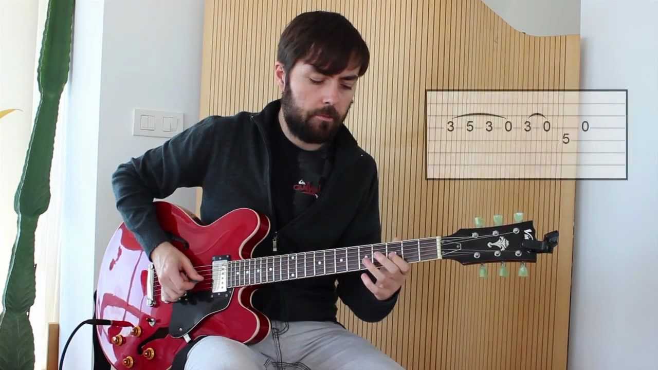 Guitarra Blues Fácil y Sorprendente - Riff en G técnica ligados