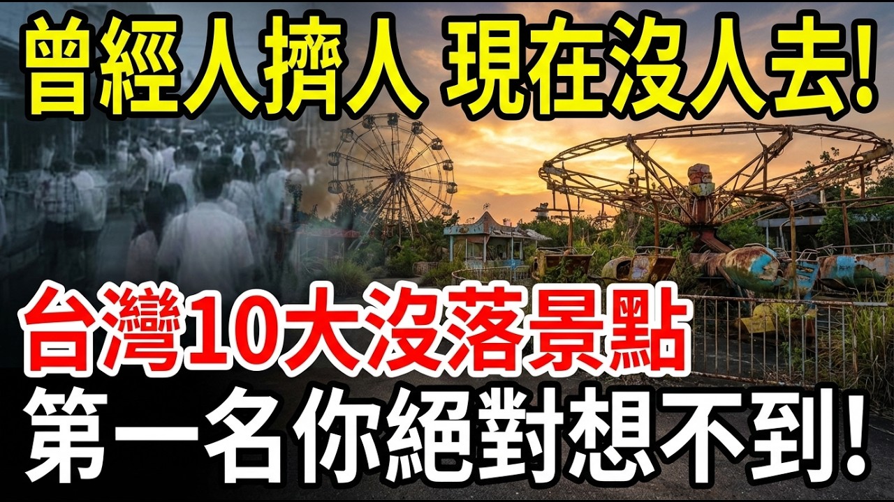 曾經排隊1小時，如今無人問津！台灣10大沒落景點真相大公開