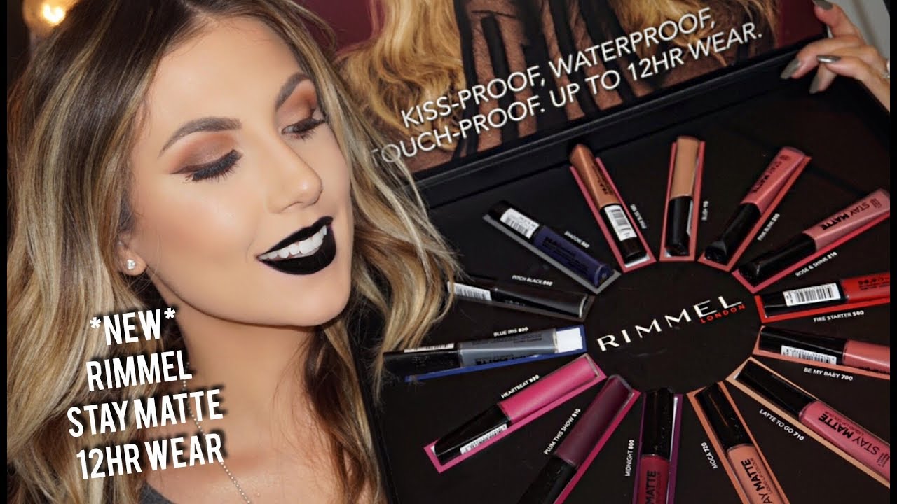 *NEW* RIMMEL STAY MATTE LIQUID LIP | SWATCHES & REVIEW