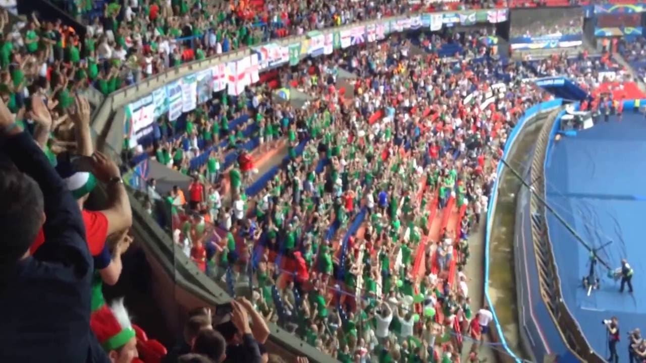Northern Irish Fans sing on 