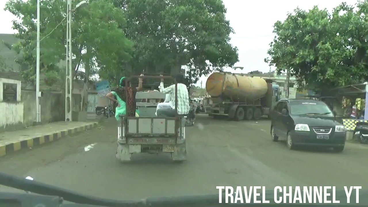 Driving through Bhanvad 🌆🏙🌆 ભાણવડ ની શેરી - ગલીઓ ( Bhanvad Taluko / Taluka ) - Travel Channel