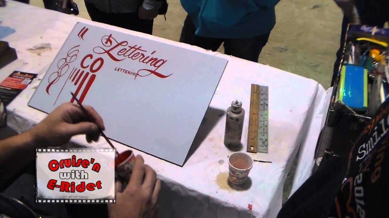 Basic Lettering By Shane Syx at the World of Wheels