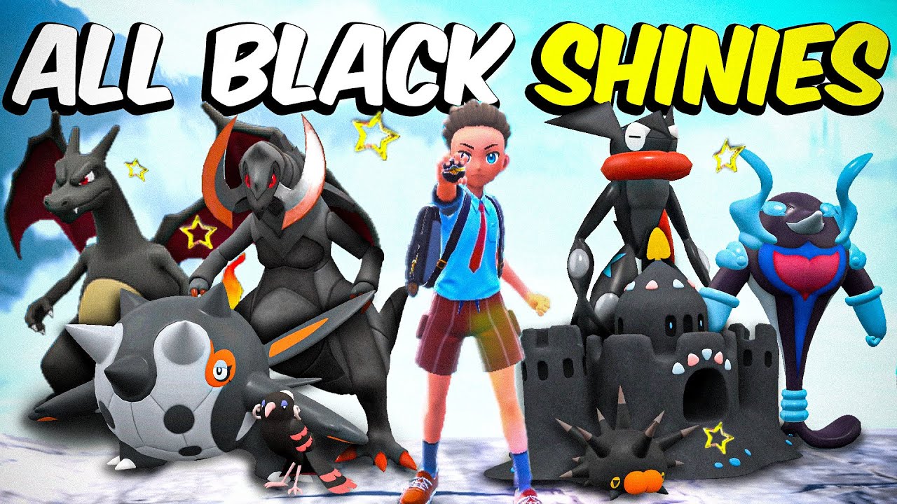 Catching EVERY Black SHINY Pokemon !