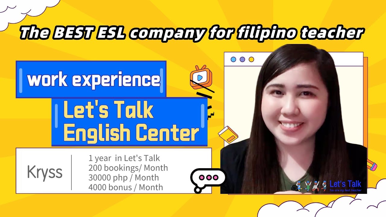 Let&rsquo;s Talk | The BEST ESL company for filipino teacher to apply job | Online EnglishTeaching job
