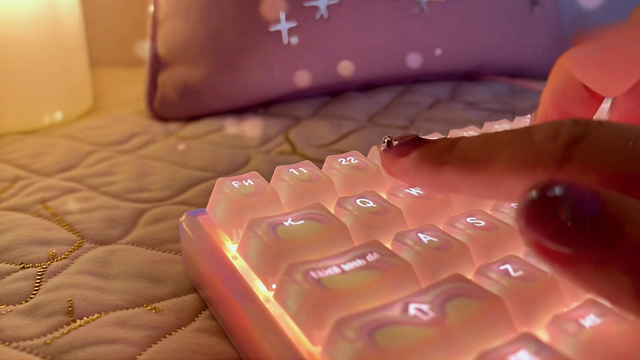 Fantasy Keyboard ASMR | Magical Typing Sounds, Glowing Keys & No Talking 🎧🌌