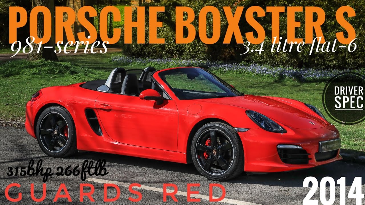 Porsche 981 Boxster S PDK Guards Red Convertible Sport Chrono Package Plus PSE BOSE 2014 For Sale