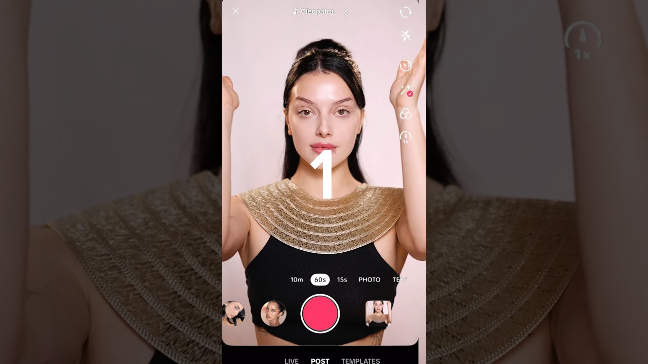 Cleopatra trend tutorial✨#transition #makeup #cleopatra