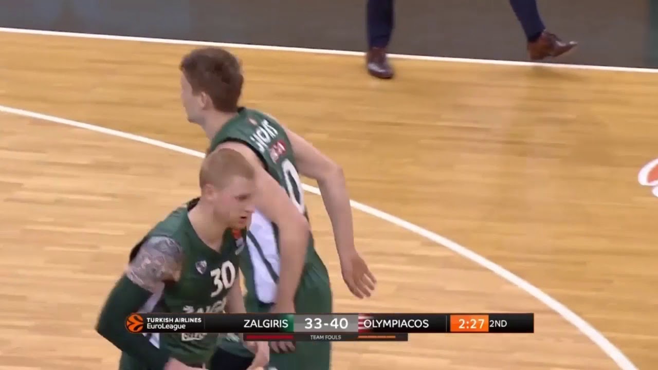 Marius Grigonis career high (Zalgiris-Olympiacos:83-75)