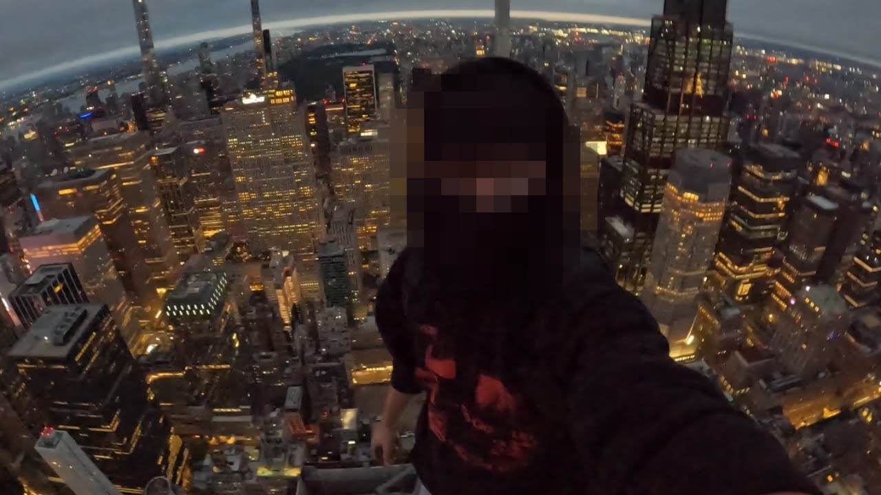 Standing on the hook of a crane (1100 feet above NYC)