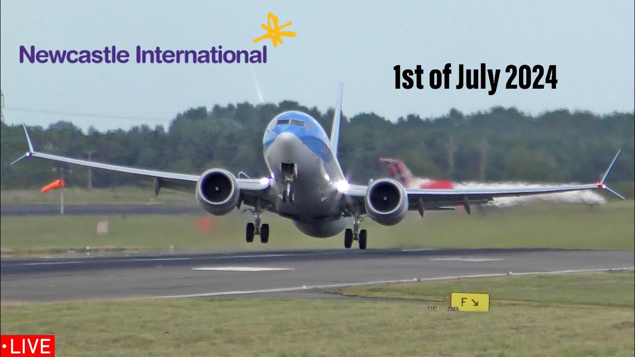 🔴First Monday of the month | Planespotting LIVE at Newcastle Airport (1st of July 2024)
