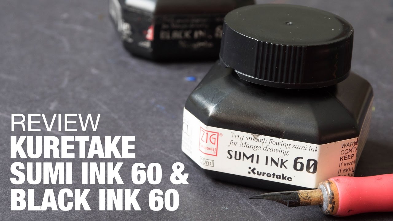 Review: Kuretake Black Ink 60 & Sumi Ink 60