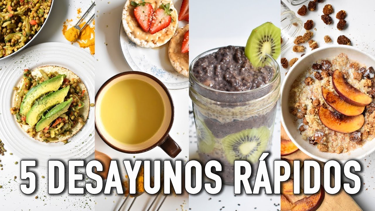 5 DESAYUNOS RÁPIDOS PARA DESPERTAR