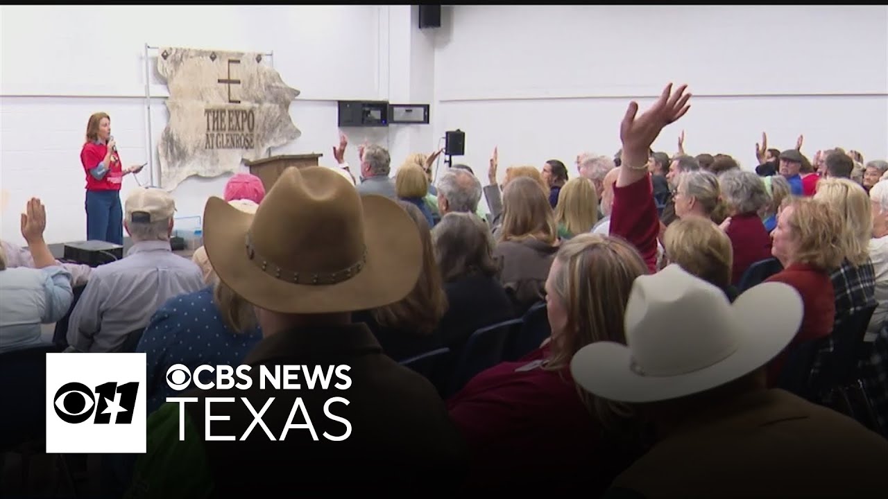 Glen Rose residents rally against proposed power line near Dinosaur Valley State Park