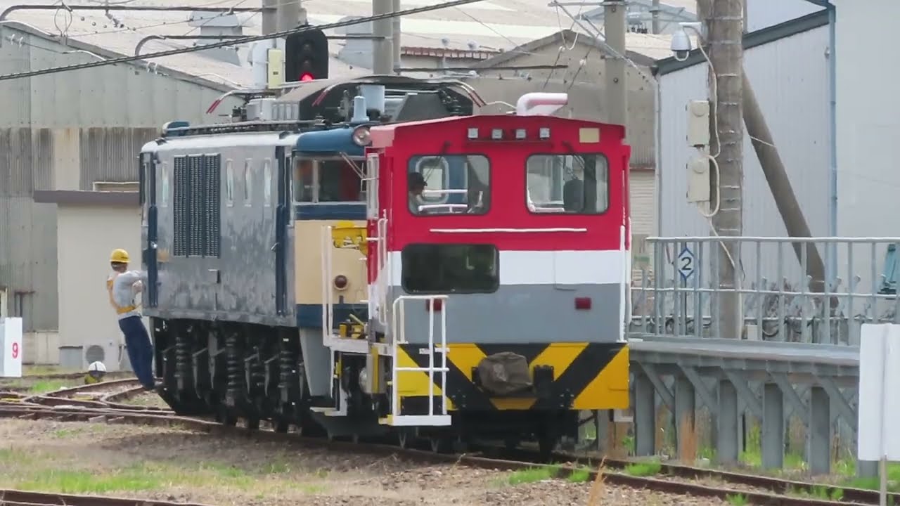 EF65-1103、EF65-1104、EF65-1105、EF64-1001構内移動　長野総合車両センター