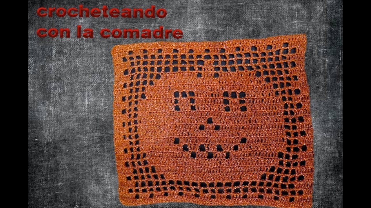 Tutorial Papel Picado a Crochet Halloween 1ra Parte