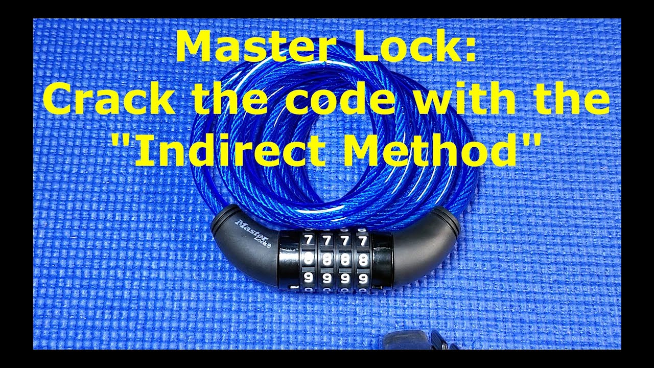 (201) Как восстановить потерянный кодовый велосипедный замок Master Lock