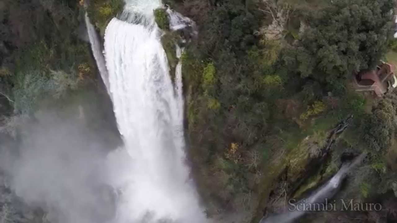 Le cascate delle marmore viste dal drone..!!marmore falls with dji Phantom drone