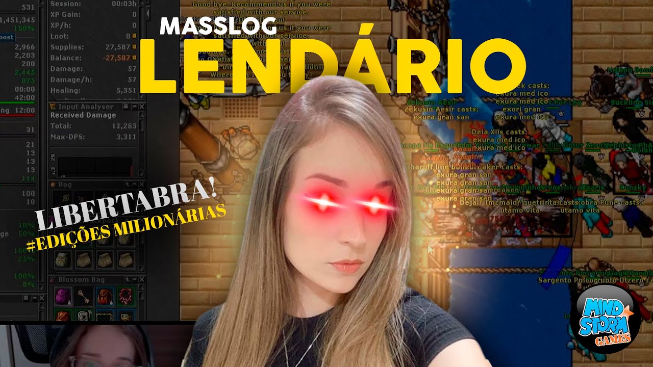 TIBIA, MASSLOG LENDÁRIO NA CHAROLINE EM LIBERTABRA