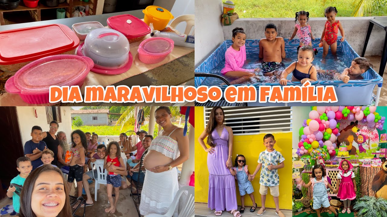 FIZEMOS UM ALMOÇO E CHURRASCO DELICIOSO/ FUI PRO ANIVERSÁRIO