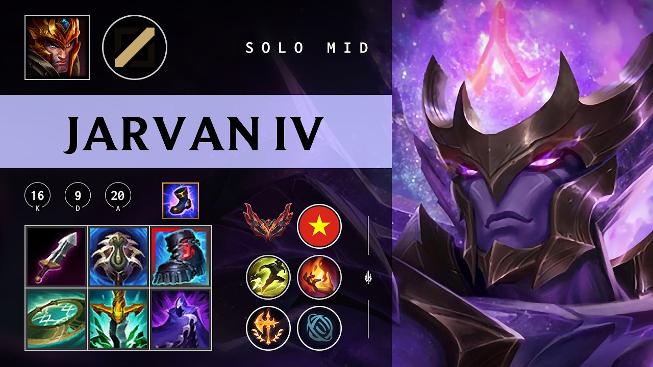 Jarvan IV Mid vs Galio - VN Grandmaster Patch 26.04