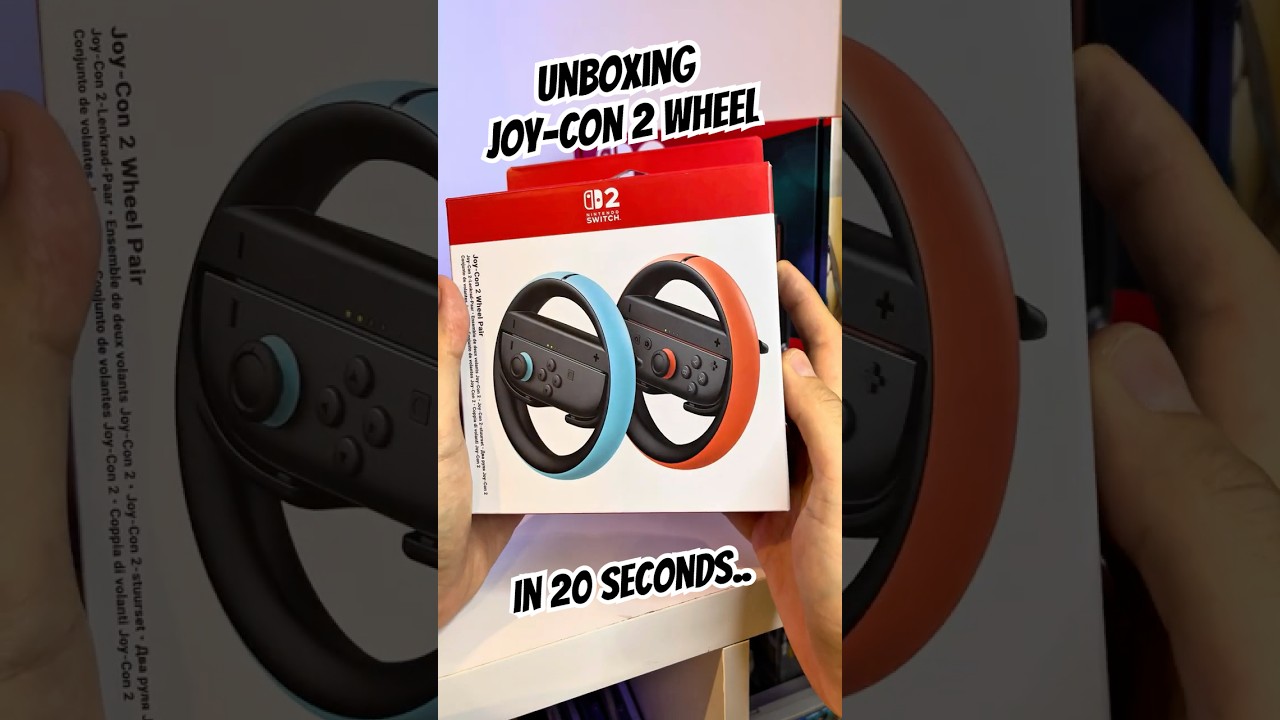UNBOXING -  NEW Joy-Con 2 WHEEL Nintendo SWITCH 2