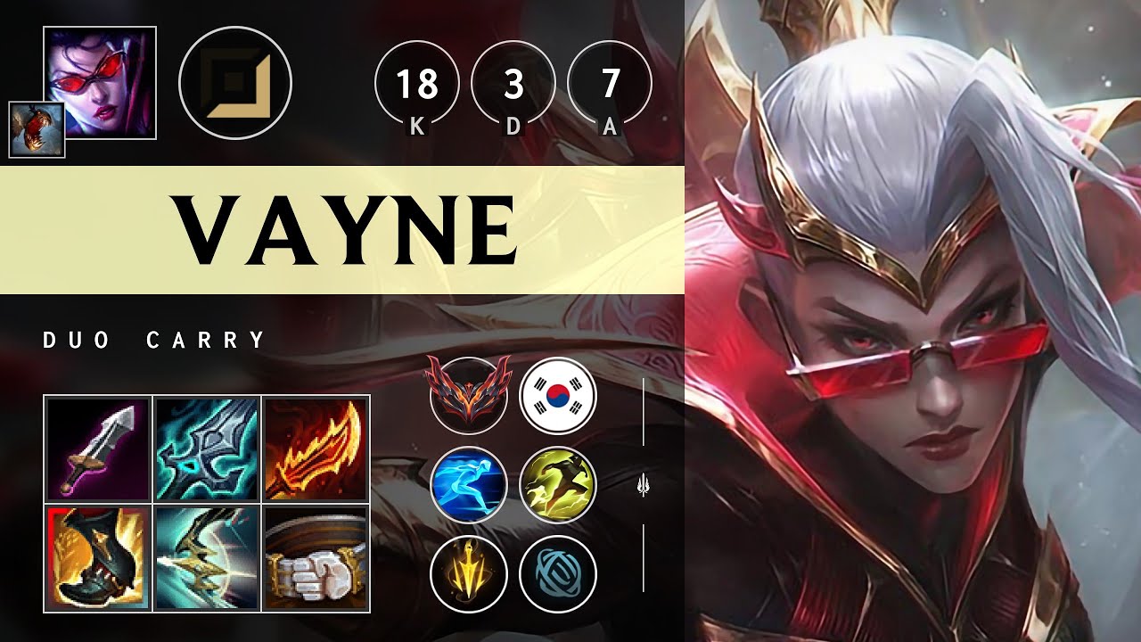 Vayne ADC vs Sivir - KR Grandmaster Patch 25.14