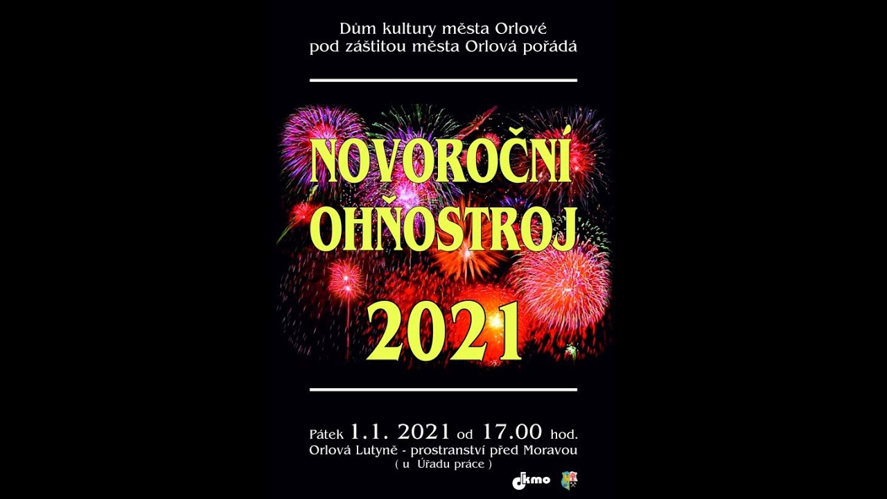 Novoroční ohňostroj Orlová 2021
