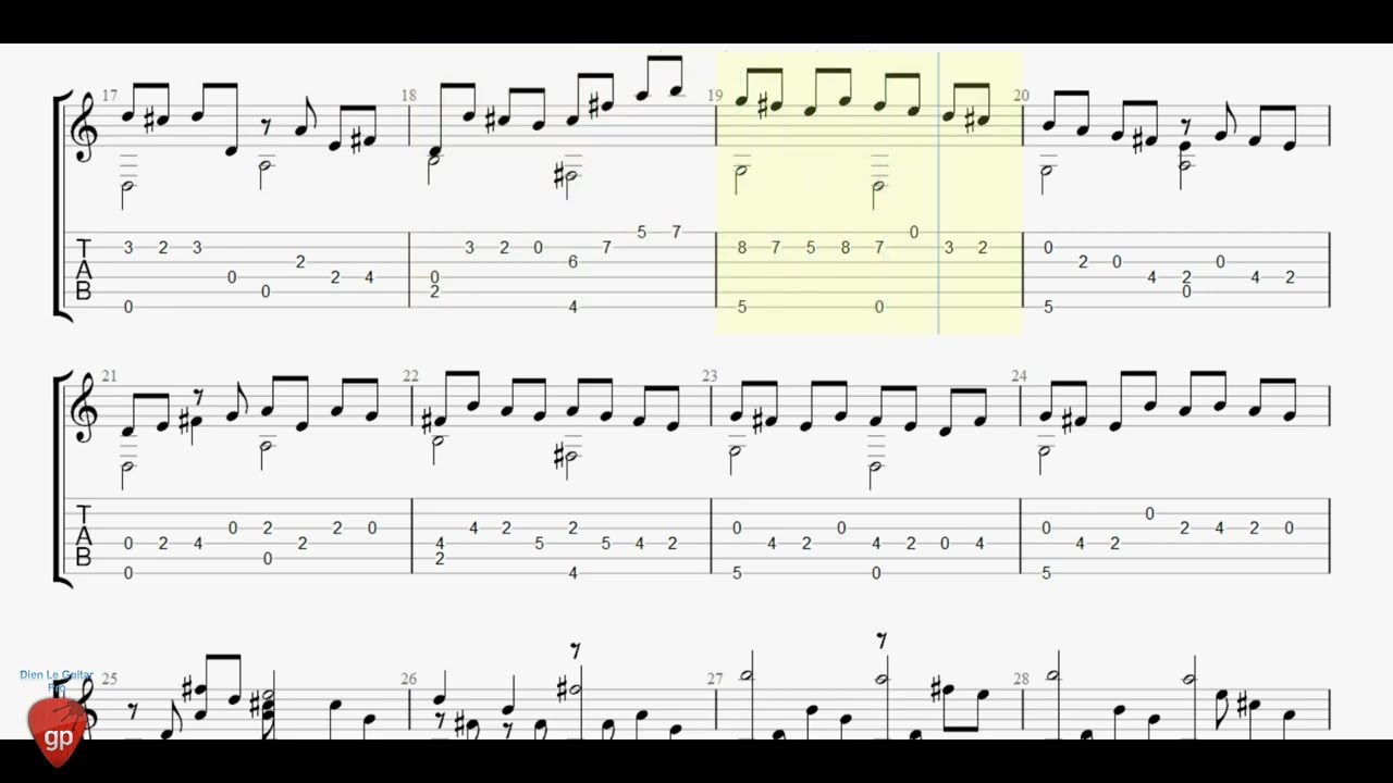 Johann Pachelbel - Canon In D-02 - Guitar Pro Tab