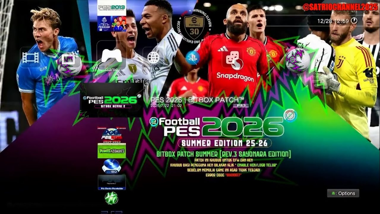 (Patch Berbayar/Paid Patch) PES 2026 PS3 Bitbox Patch Summer Rev 3 Update Sayonara Edition Review