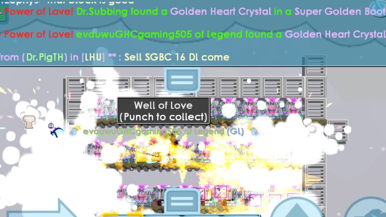 Getting 2 GHCs from 50 Wells of Love in Growtopia!