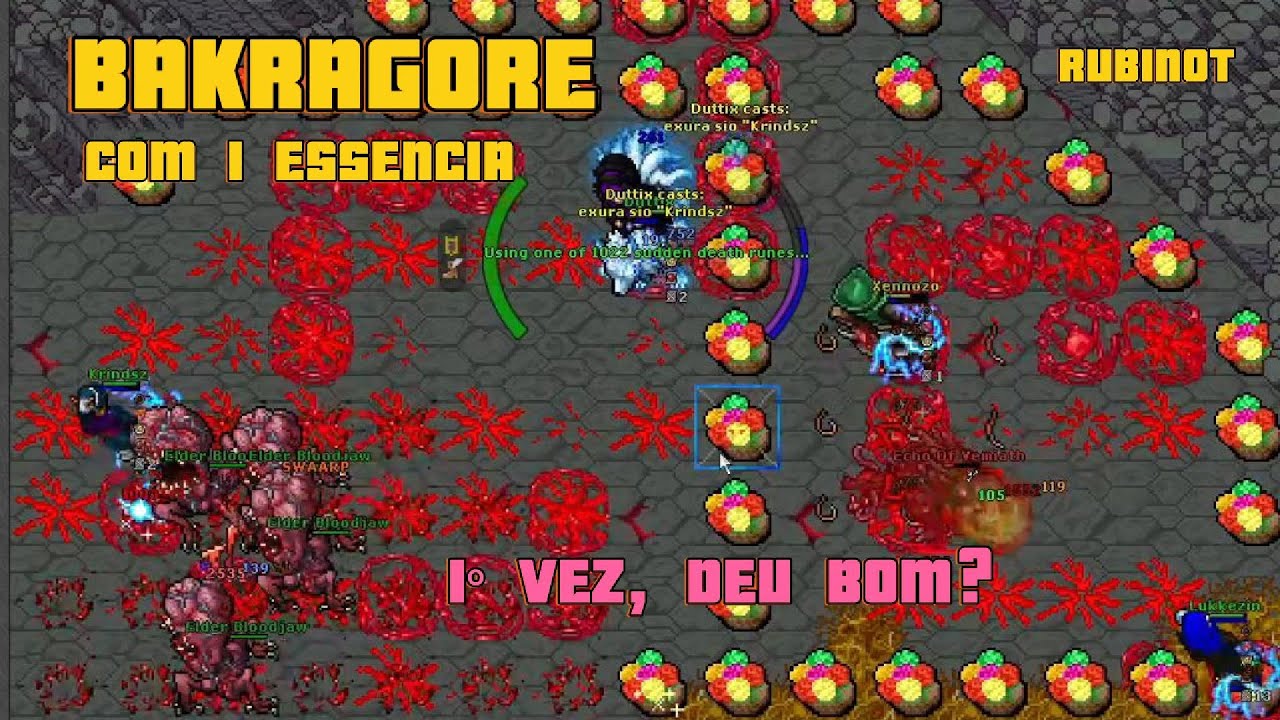 Bakragore no Rubinot com 1 essência, a primeira vez deu certo? #rubinot
