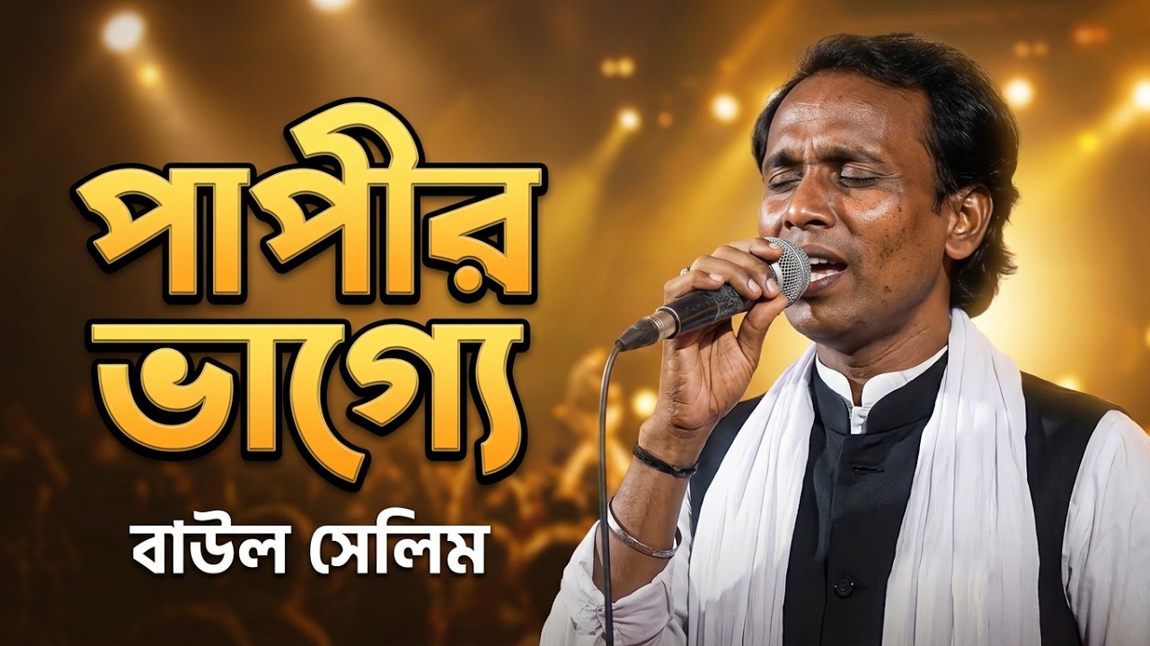 পাপীর ভাগ্যে এমন দিন কি আর হবে রে | বাউল সেলিম | লালন গীতি ২০২৫