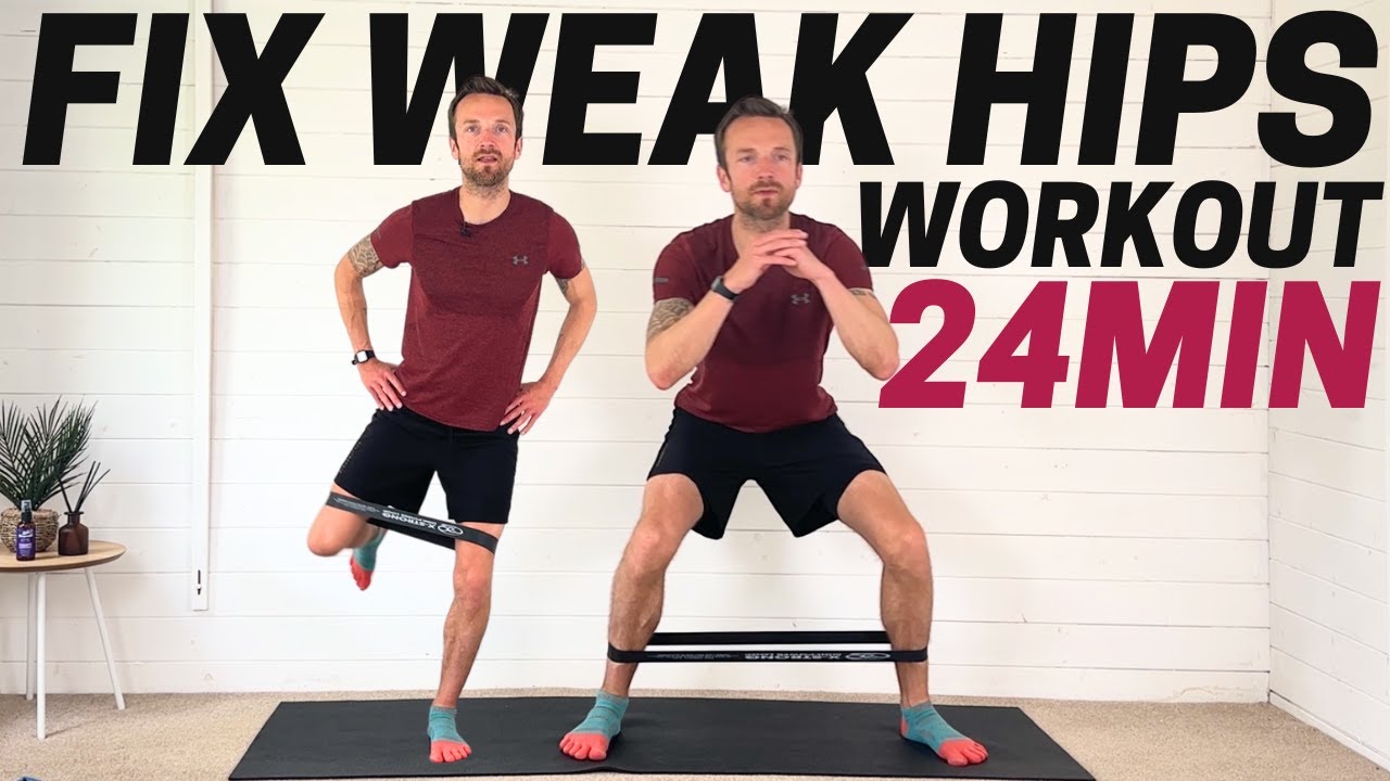 Fix Weak Hips, Run Better: Glute Medius Workout for Runners 24 MINS