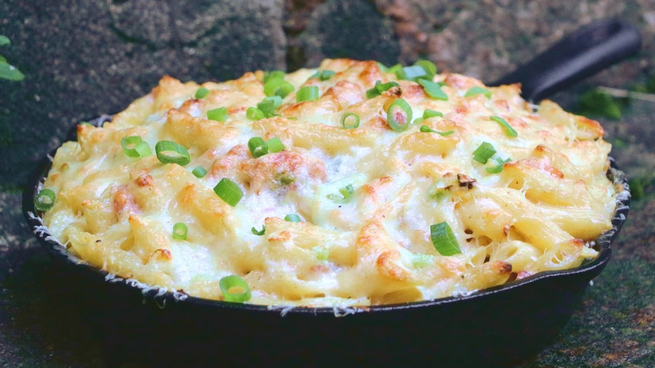 Flammkuchen Pasta aus der Gusspfanne - Einfach, flott und lecker...