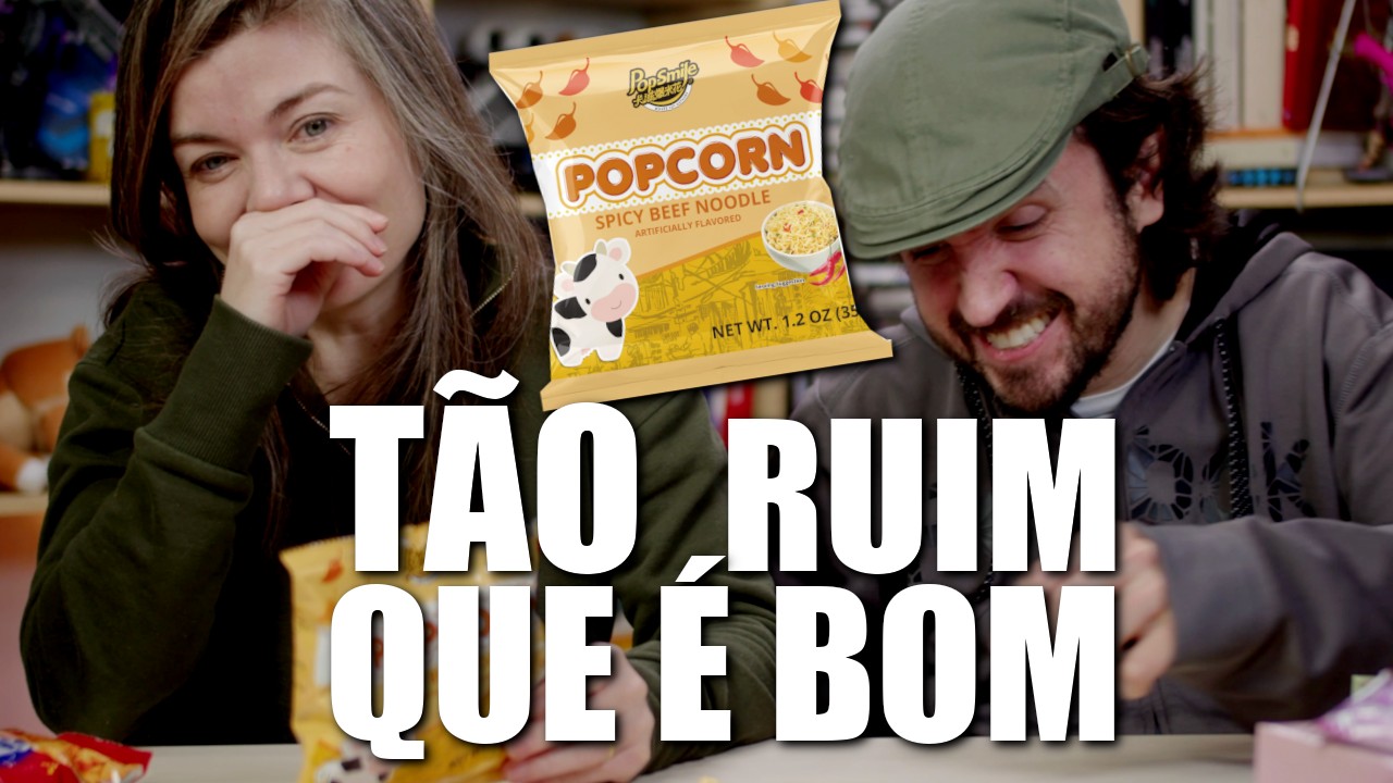 COMEMOS PIPOCA SABOR MIOJO | EXPERIMENTANDO TAIWAN - Ep.1667