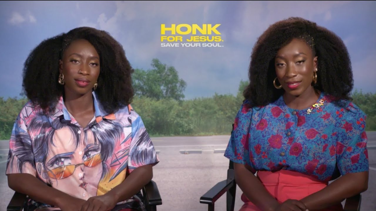 Adamme and Adanne Ebo talk on producing, writing and directing Honk For Jesus. Save Your Soul