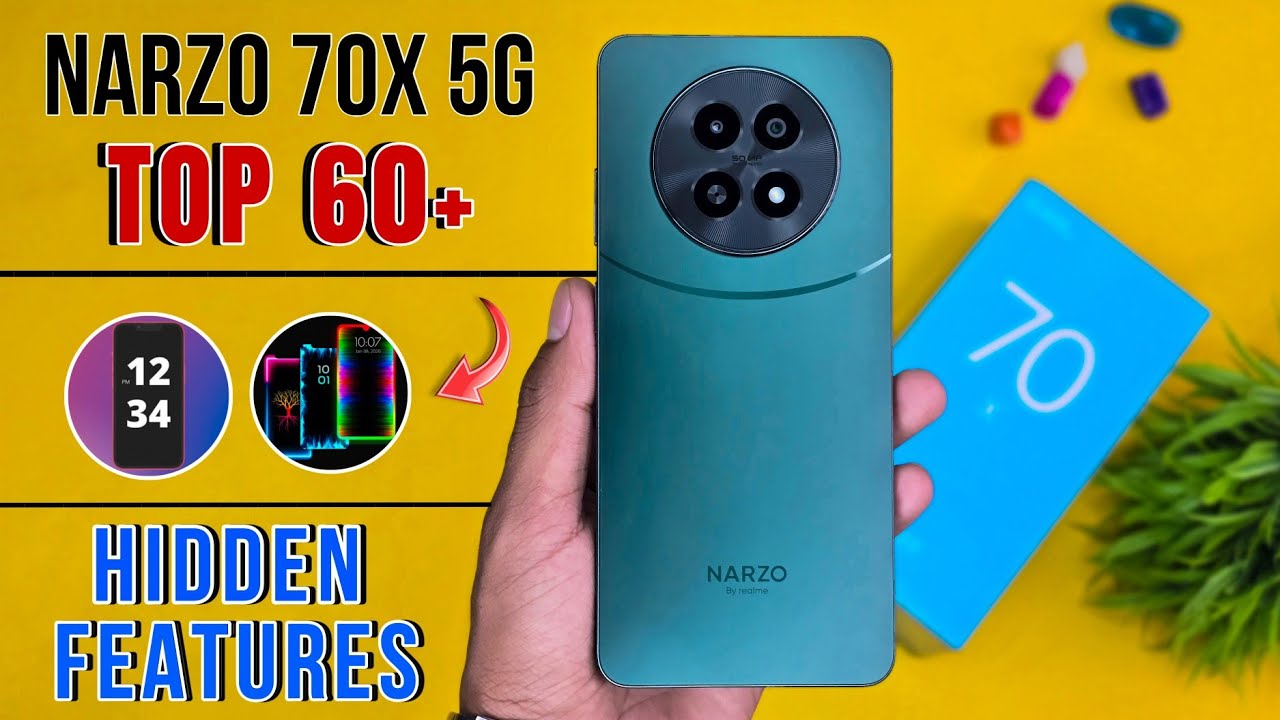 Realme Narzo 70x Top 60+ Hidden Features | Narzo 70x Tips & Tricks | Realme Narzo 70x 5G