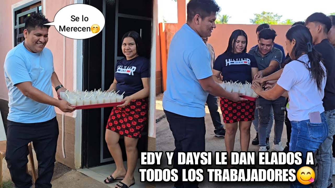 EDY y DAYSI Decidieron Regalarles Elados De COCO🥥a Todos Sus Trabajadores😱Asi Disfrutan Todos