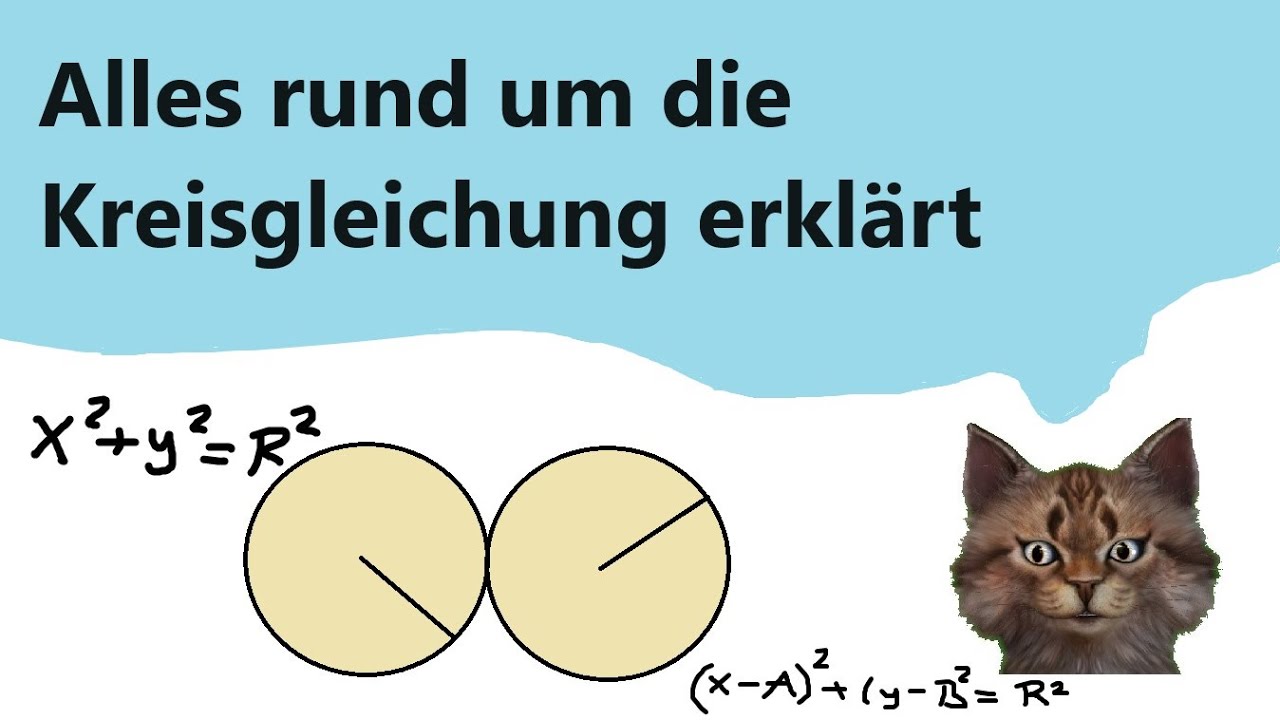 Kreisgleichung an mehreren Beispielen einfach erklärt