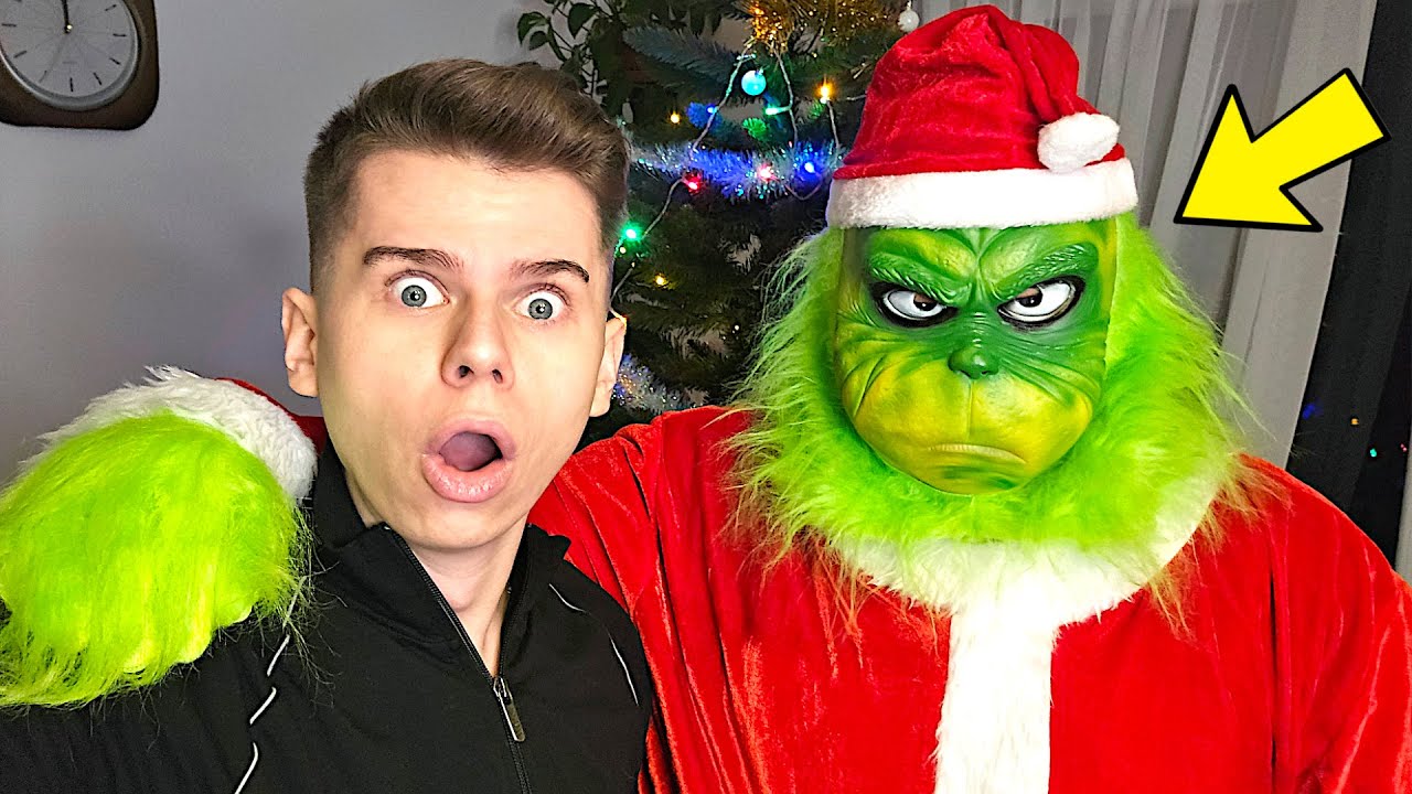 SPOTKAŁEM GRINCH KTÓRY CHCE ZEPSUĆ ŚWIĘTA w PRAWDZIWYM ŻYCIU!