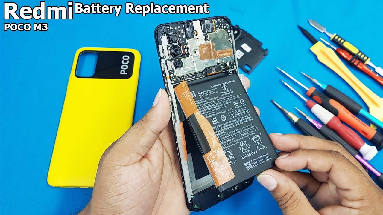 Xiaomi Redmi Mobile Battery Replacement | How to Replace Mi Poco M3 Battery