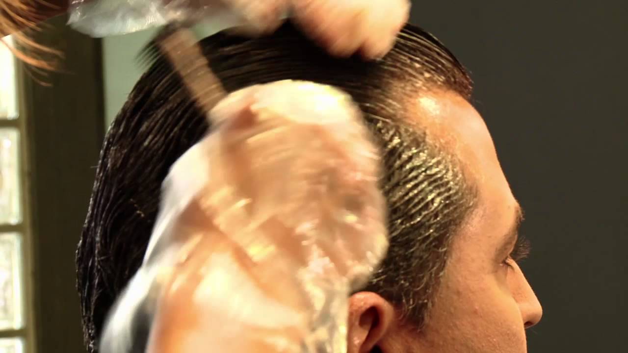Aplicación paso a paso coloración masculina HOMME