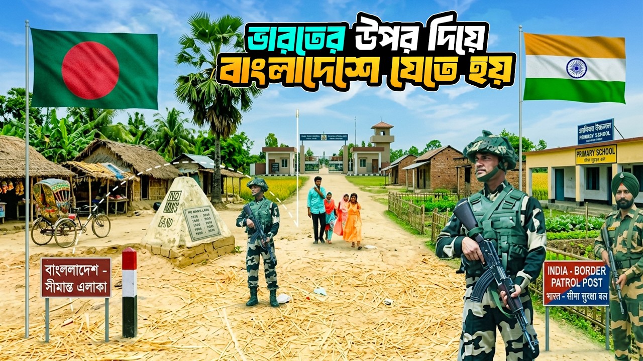 India Bangladesh Open Border The village in Bangladesh that you have to go through India. Border ...