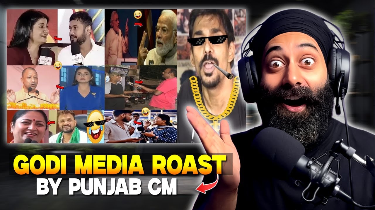 Indian Reaction on Godi Media Roast 😂 by Punjab CM | Funny Laughter Blast