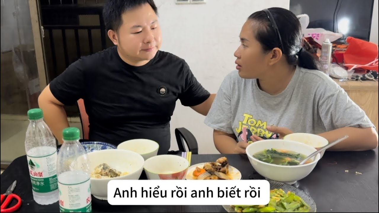 Ngày đầu ở căn nhà thuê mới  đồ ngon HUỆ thèm Tâm Sự vài câu chồng Trung Quốc phải CÚI MẶT BIẾT LỖI 